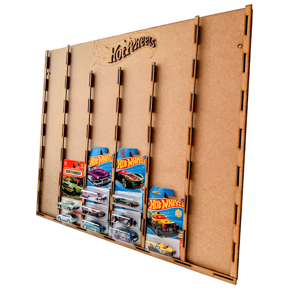🔥🚗 Exhibidor Hot Wheels en MDF – Edición Plana de Gran Capacidad 🚗🔥 OE40
