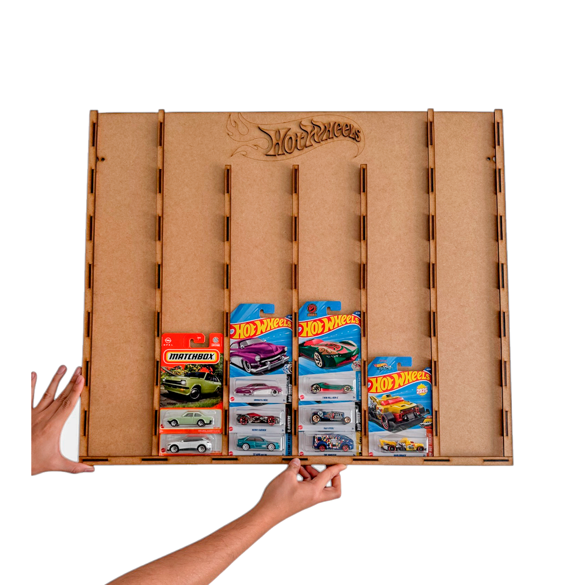 🔥🚗 Exhibidor Hot Wheels en MDF – Edición Plana de Gran Capacidad 🚗🔥 OE40