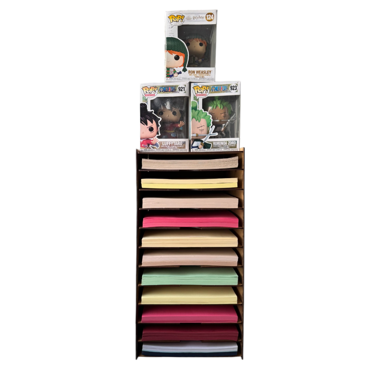📄✨ Organizador Vertical de Hojas en MDF – 13 Compartimentos 🎨 OE38