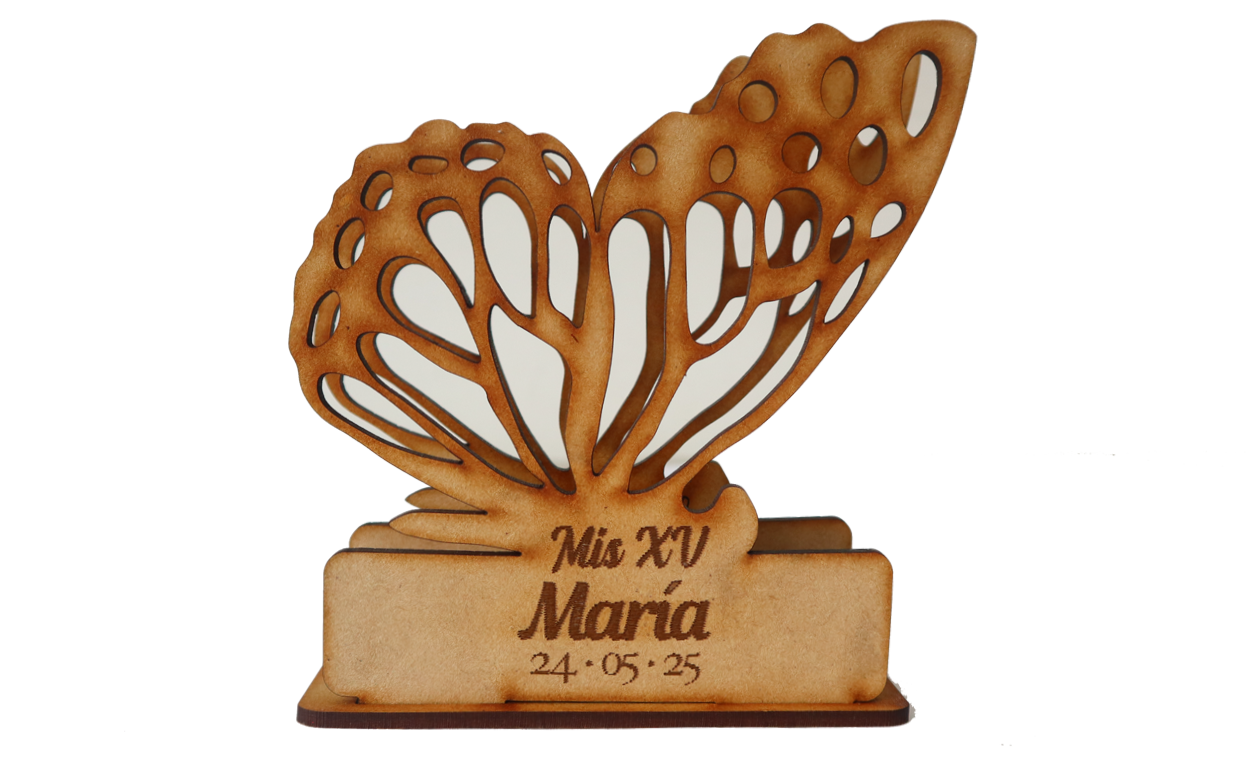 🦋✨ Servilletero de Mariposa Personalizado – Recuerdo de XV Años ✨🦋 12pz UE20