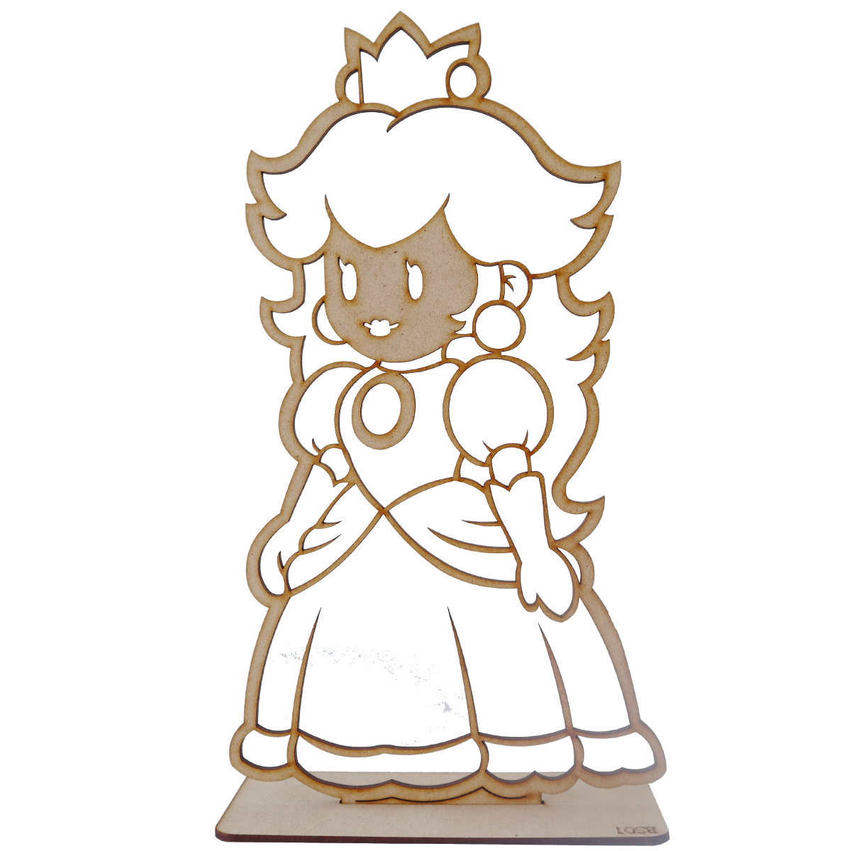 10 Recuerdo Mario Bros Peach Baby Shower Personalizado Rb08