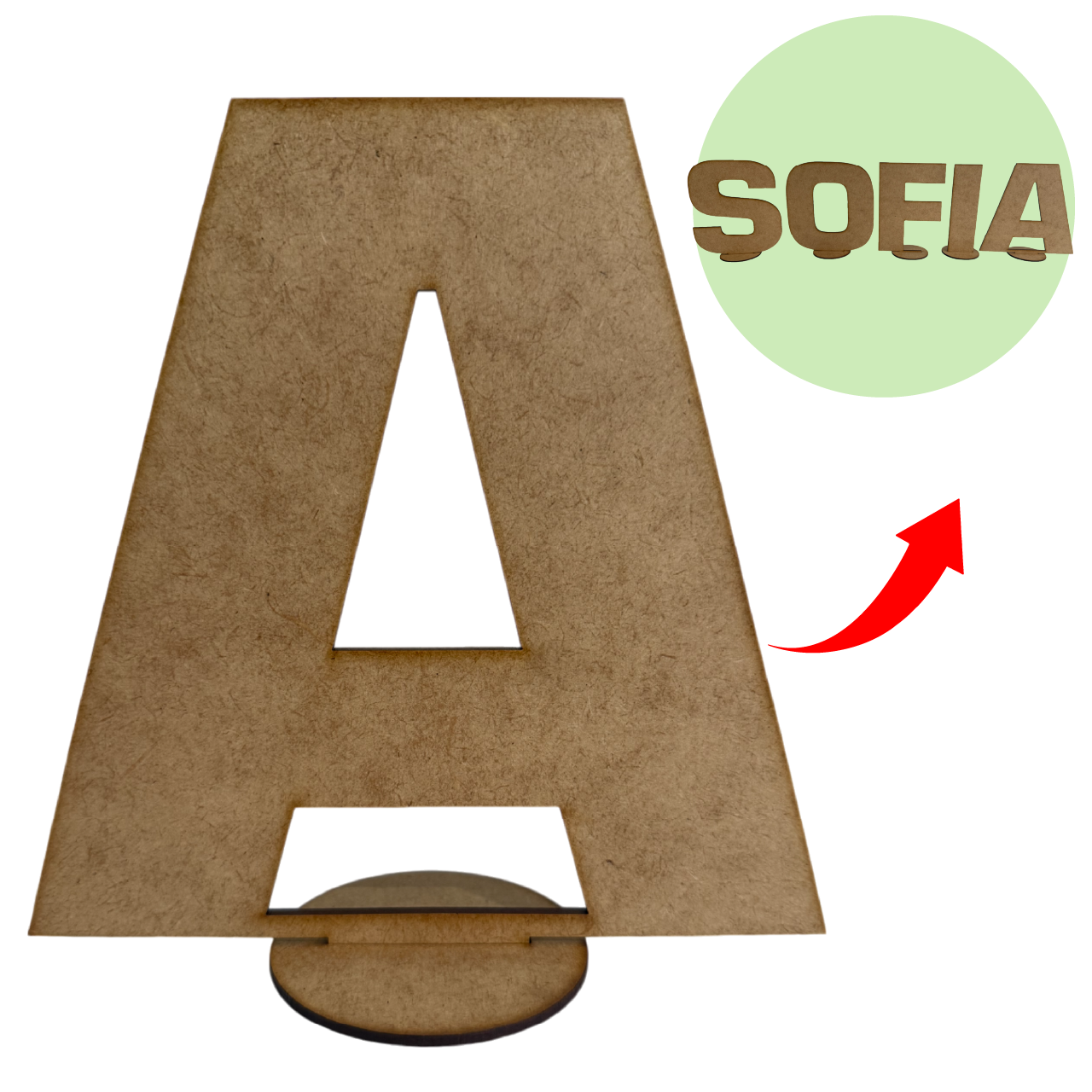 🎨 Letras Decorativas de MDF Personalizables 25cm 10pz RB89