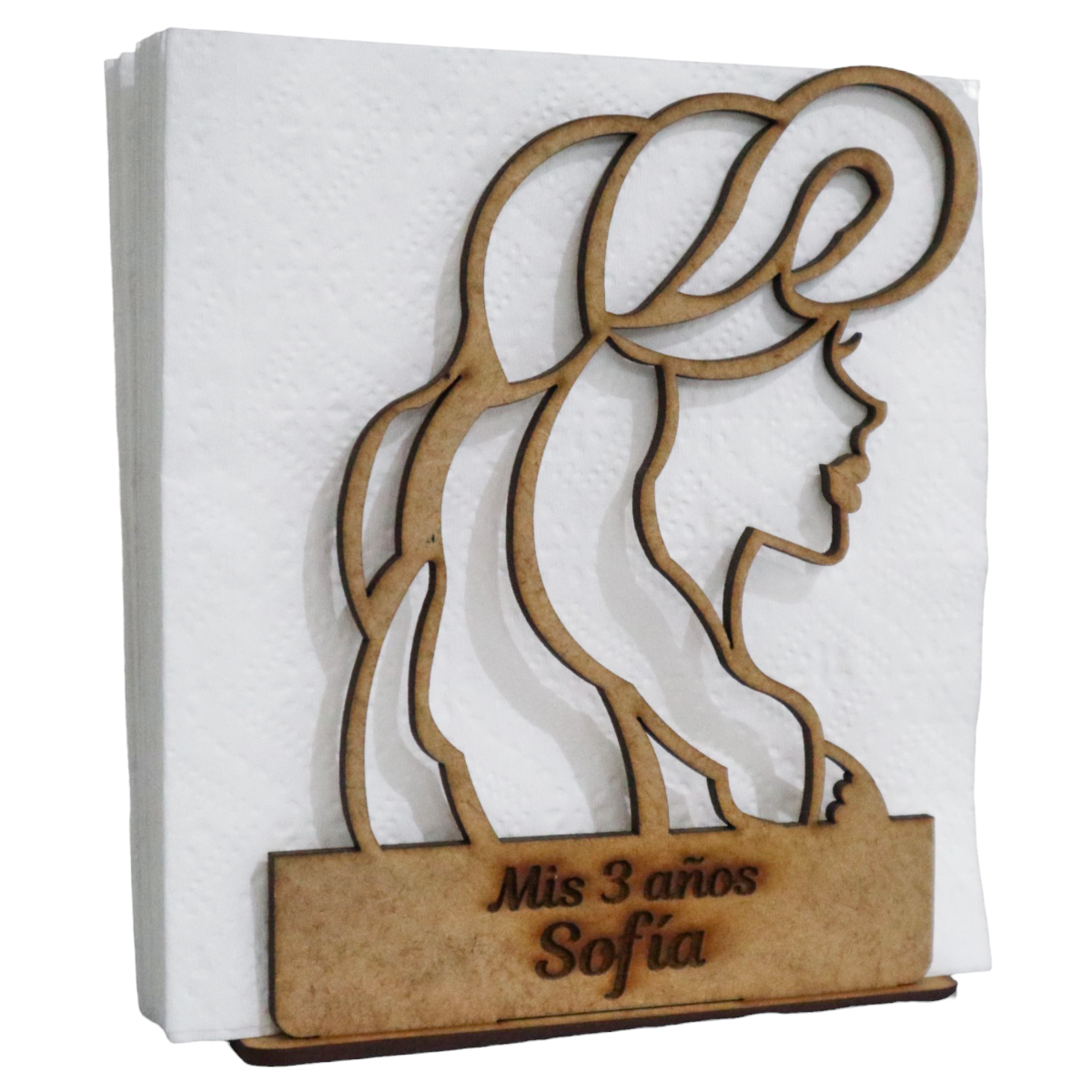 💖 Servilletero Princesa Sirenita – Recuerdo Personalizado de Cumpleaños 🎂👑 12pz UE42