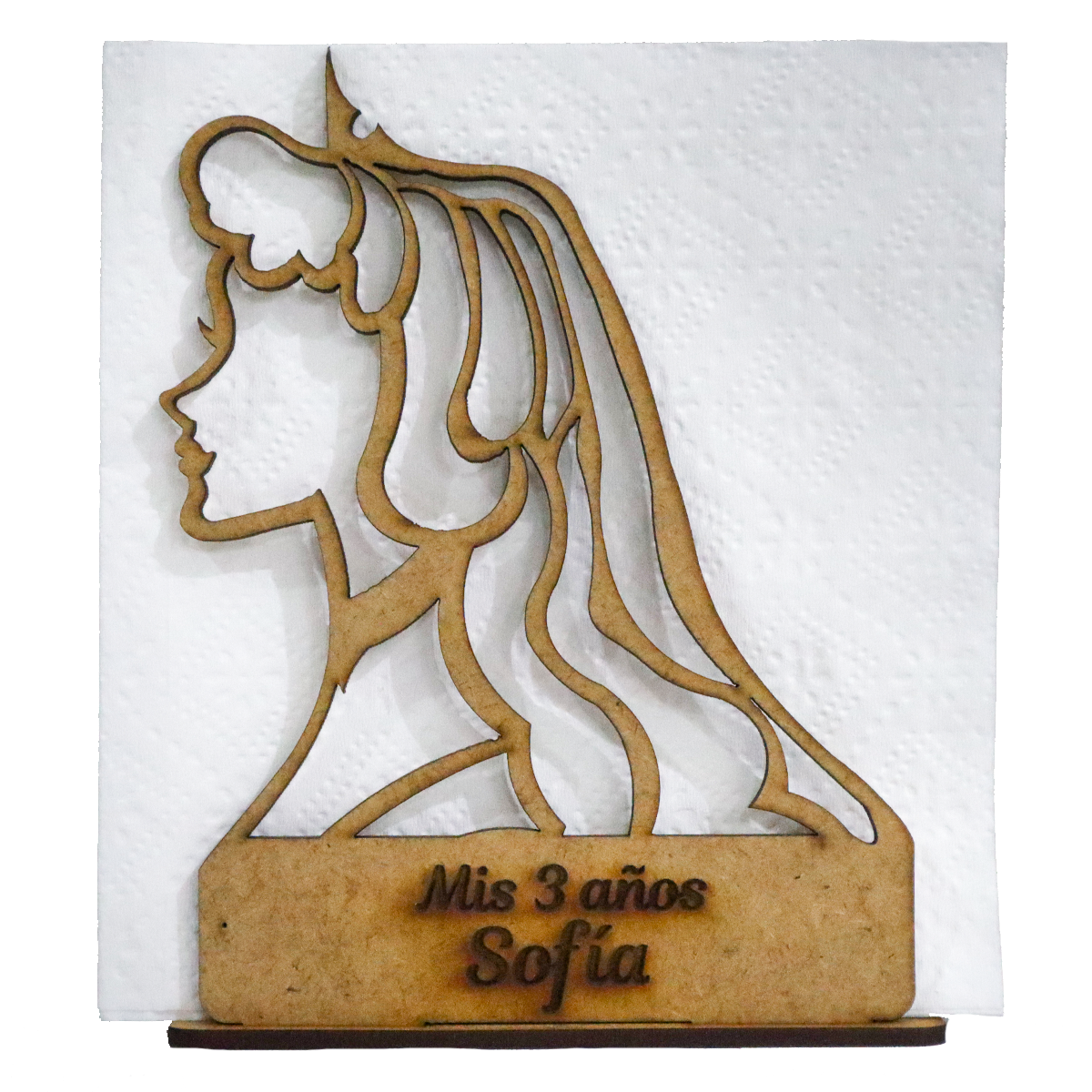 👑✨ Servilletero Princesa con Corona – Ideal para Cumpleaños Temáticos 🎉👸 12pz UE45