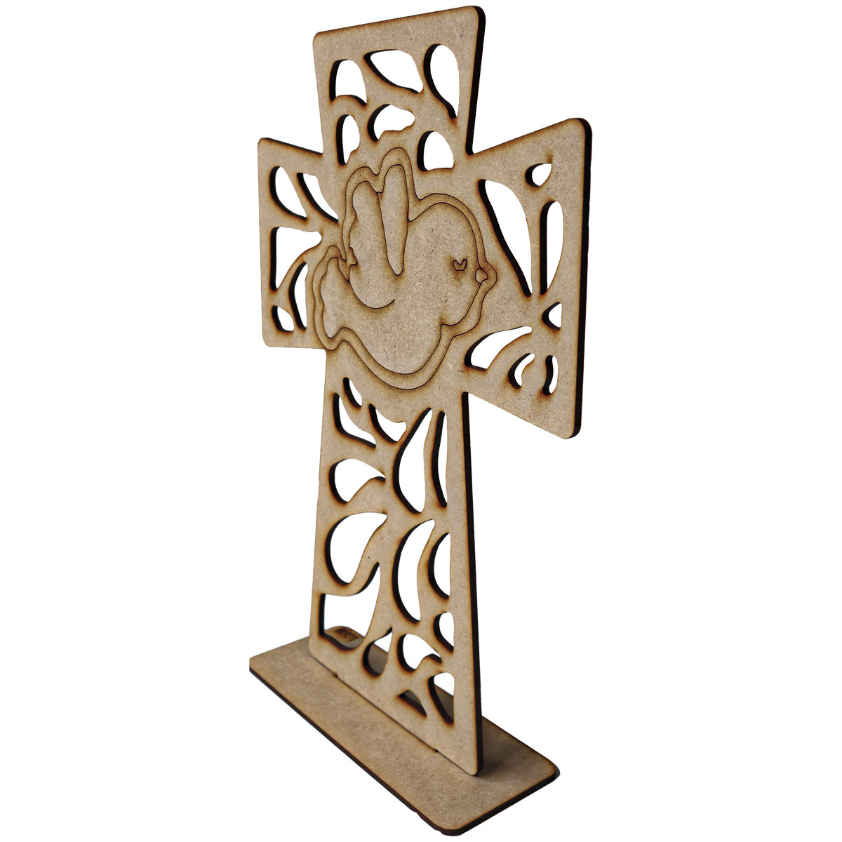 ✨ Cruz Decorativa de MDF con Paloma – Ideal para Recuerdos de Bautizo o Comunión ✨  10pz RB44