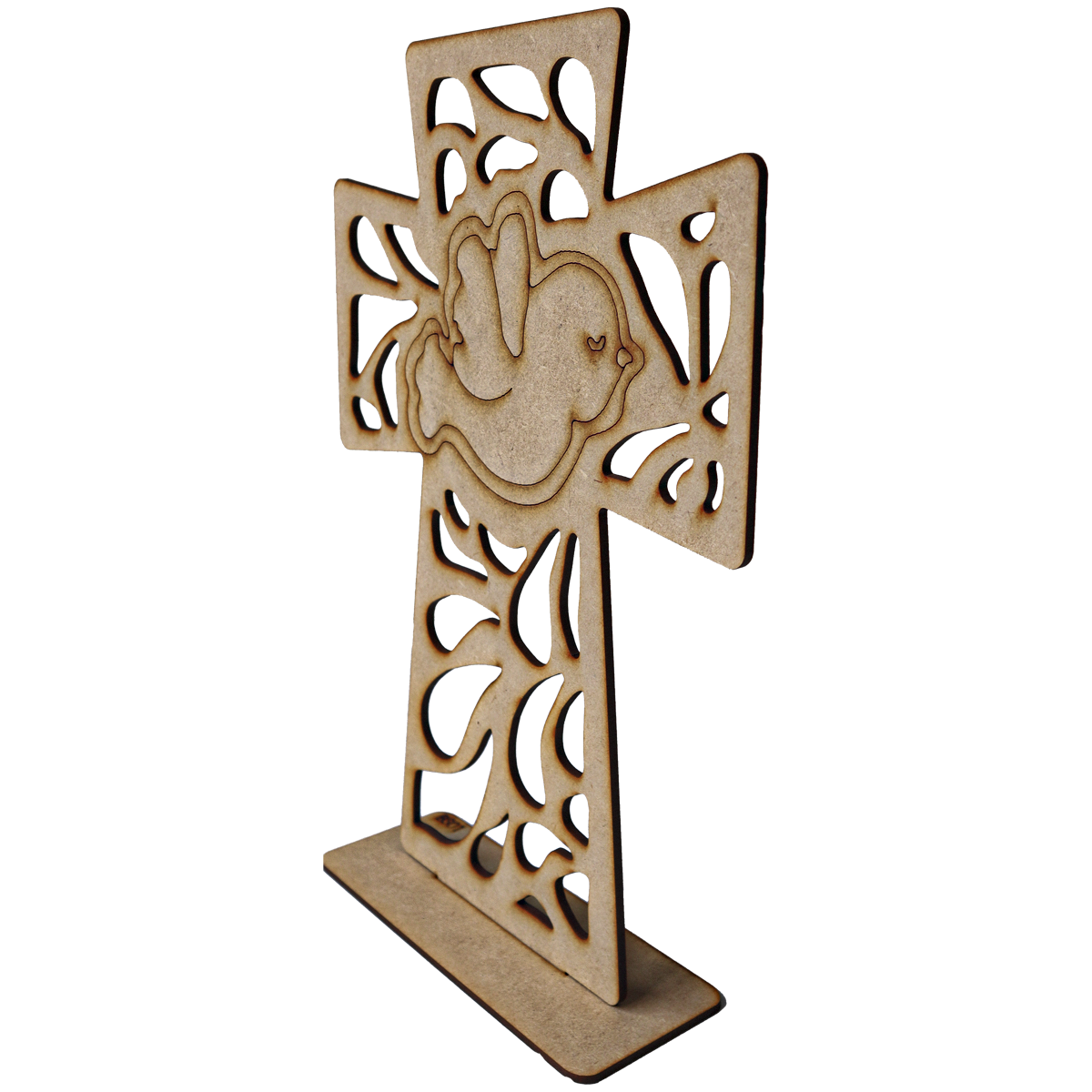 ✨ Cruz Decorativa de MDF con Paloma – Ideal para Recuerdos de Bautizo o Comunión ✨  10pz RB44