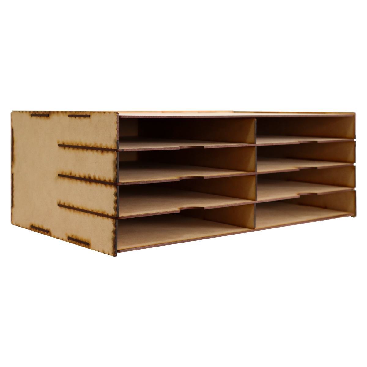 📄✨ Organizador horizontal de hojas tamaño carta con 10 compartimentos – MDF 3 mm 📚 OE25