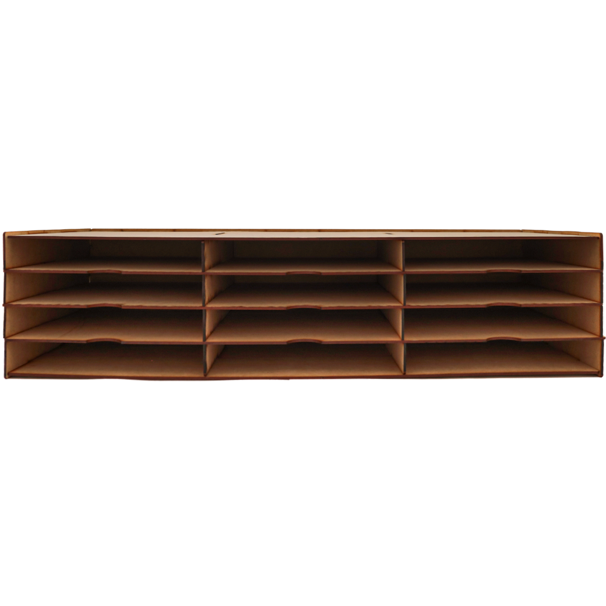📚✨ Organizador horizontal de hojas tamaño carta con 12 compartimentos en MDF📚 OE23