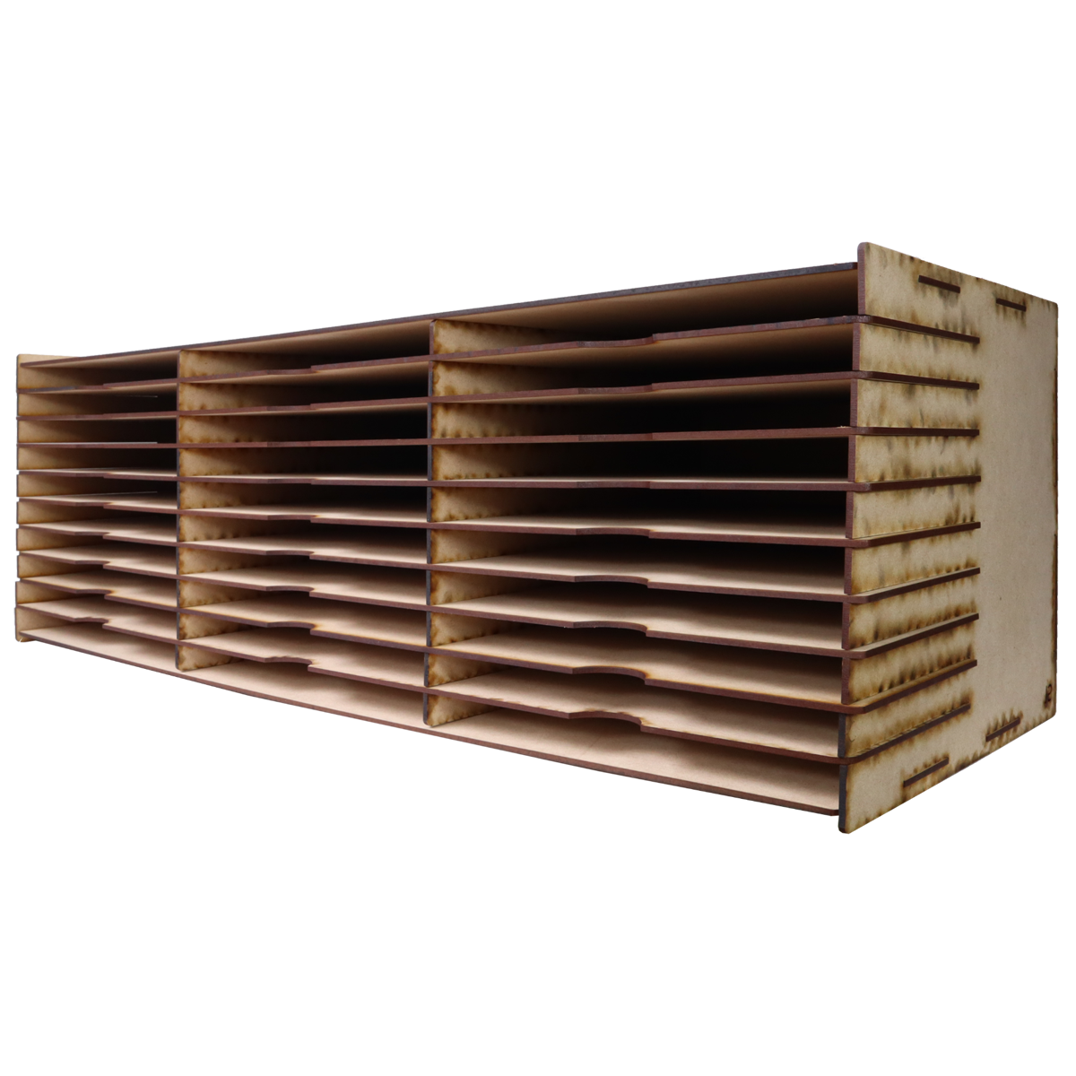📄✨ Organizador horizontal de 20 compartimentos en MDF – Ideal para hojas tamaño carta o A4 📄 OE32