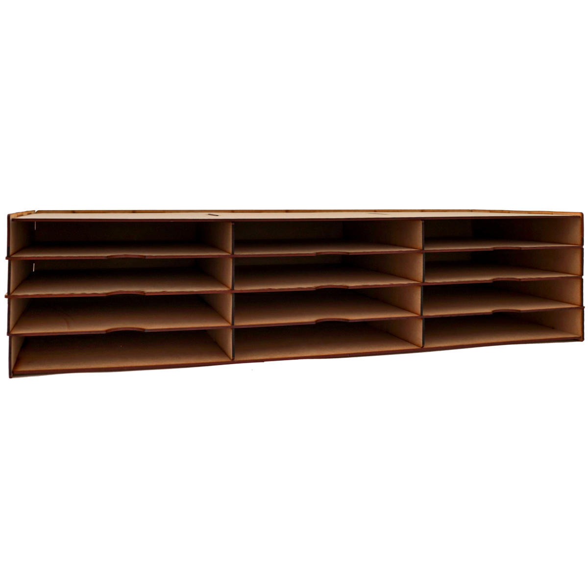 📚✨ Organizador horizontal de hojas tamaño carta con 12 compartimentos en MDF📚 OE23