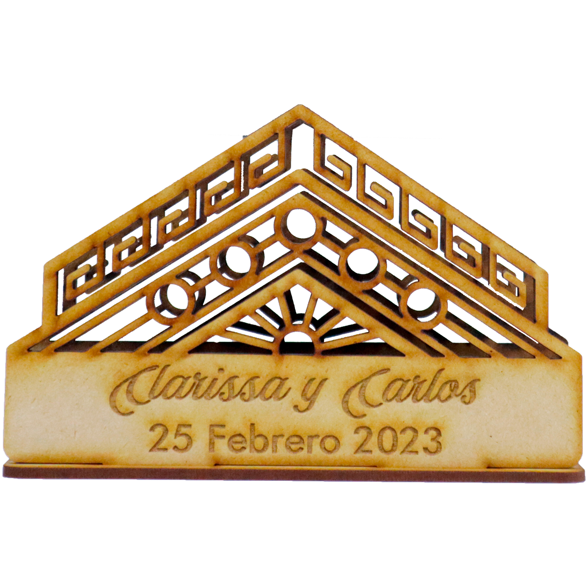 🏛️ Servilletero Personalizado – Diseño Geométrico Clásico ✨ 12pz UE33