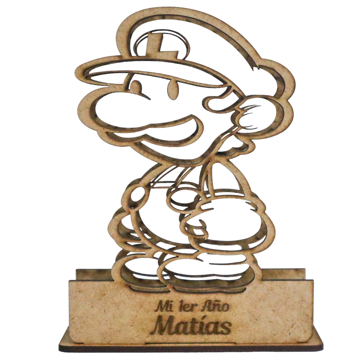 🛠️✨ Servilletero Luigi Bros Personalizado – Recuerdo de Primer Cumpleaños 🎉👶 12pz UE50