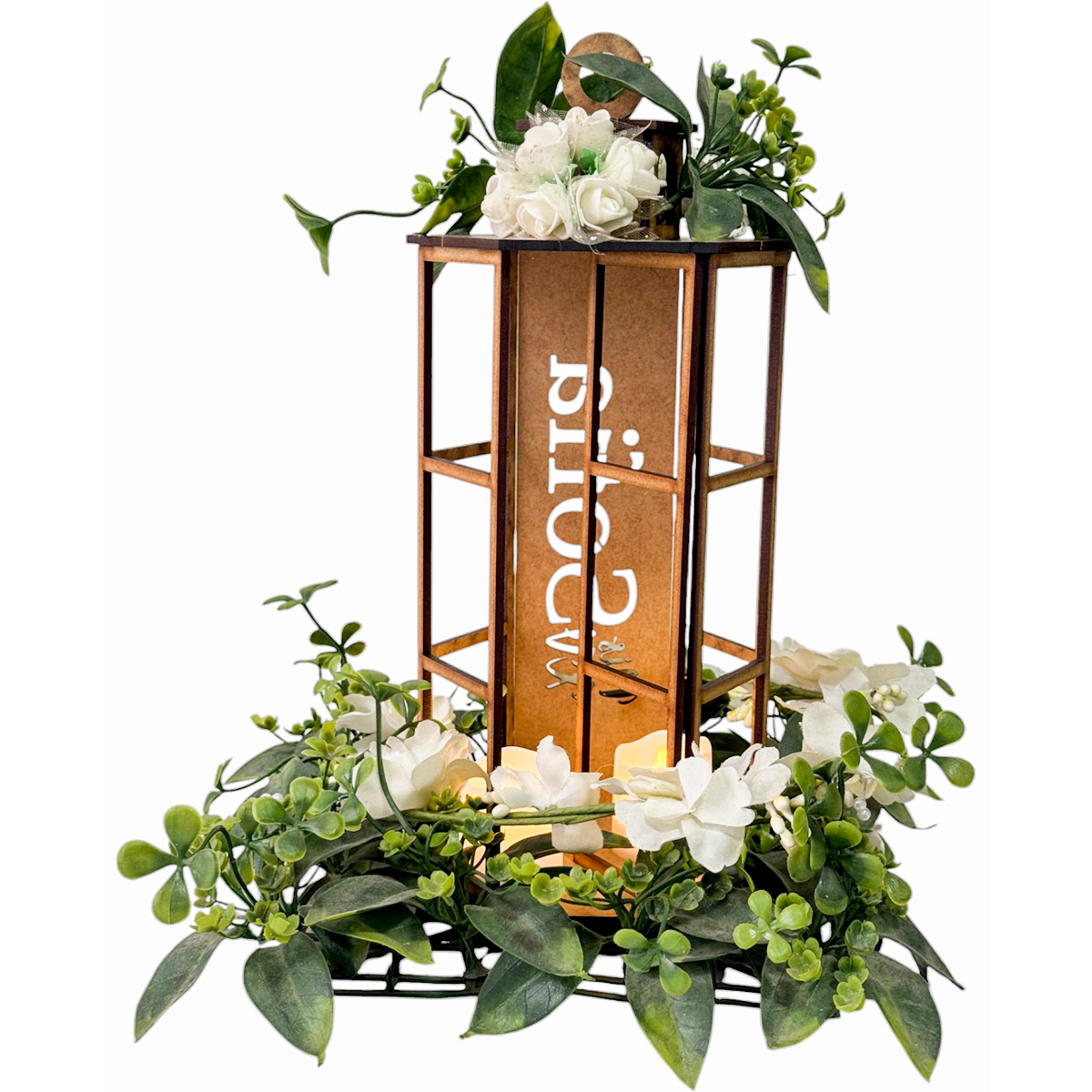 Centro de Mesa Farol Personalizado – Elegancia y Luz para tu Evento 🔥✨ 5pz RB91