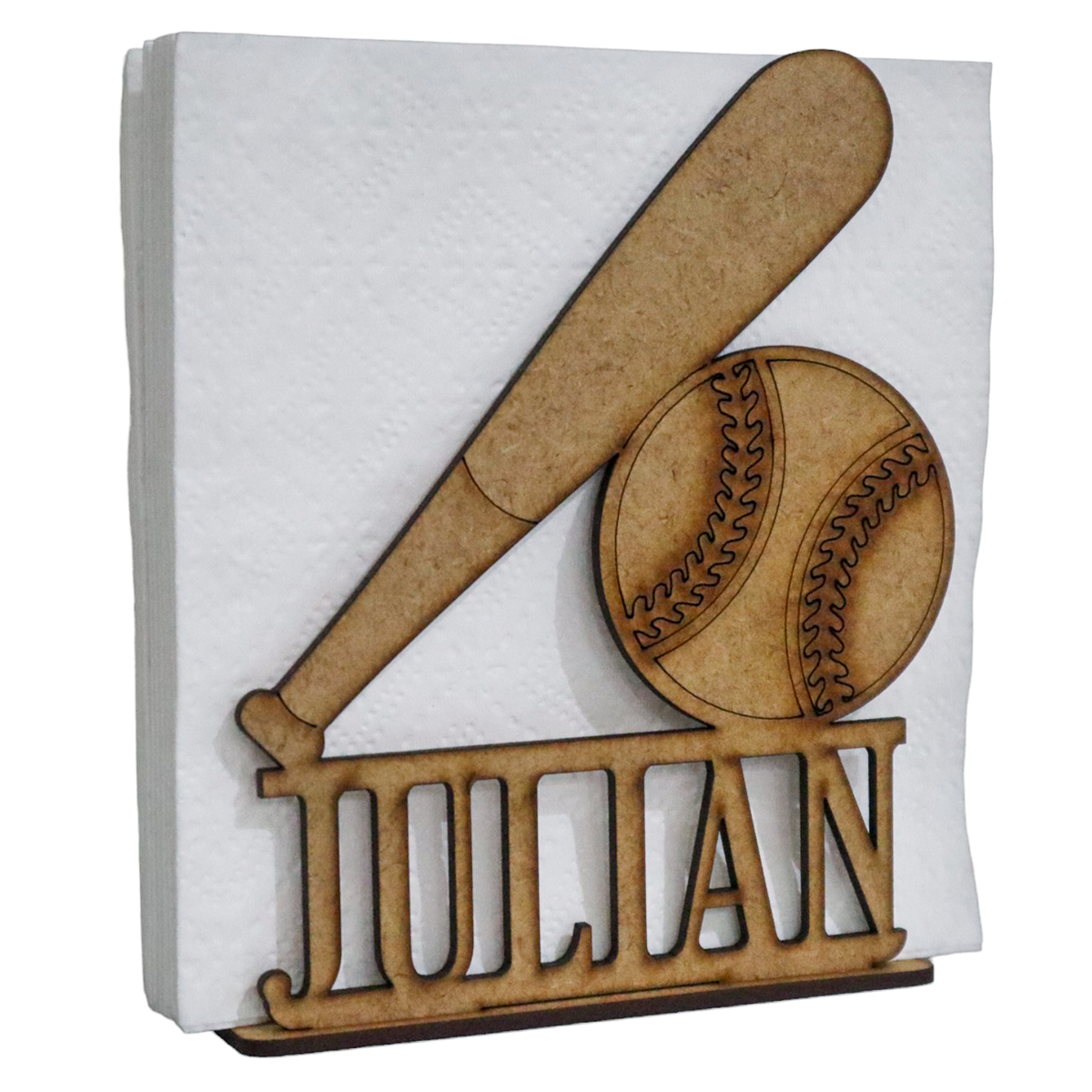 🏏 Servilletero Personalizado de Béisbol – Ideal para Fiestas Infantiles o Temáticas Deportivas ⚾ 12pz UE53