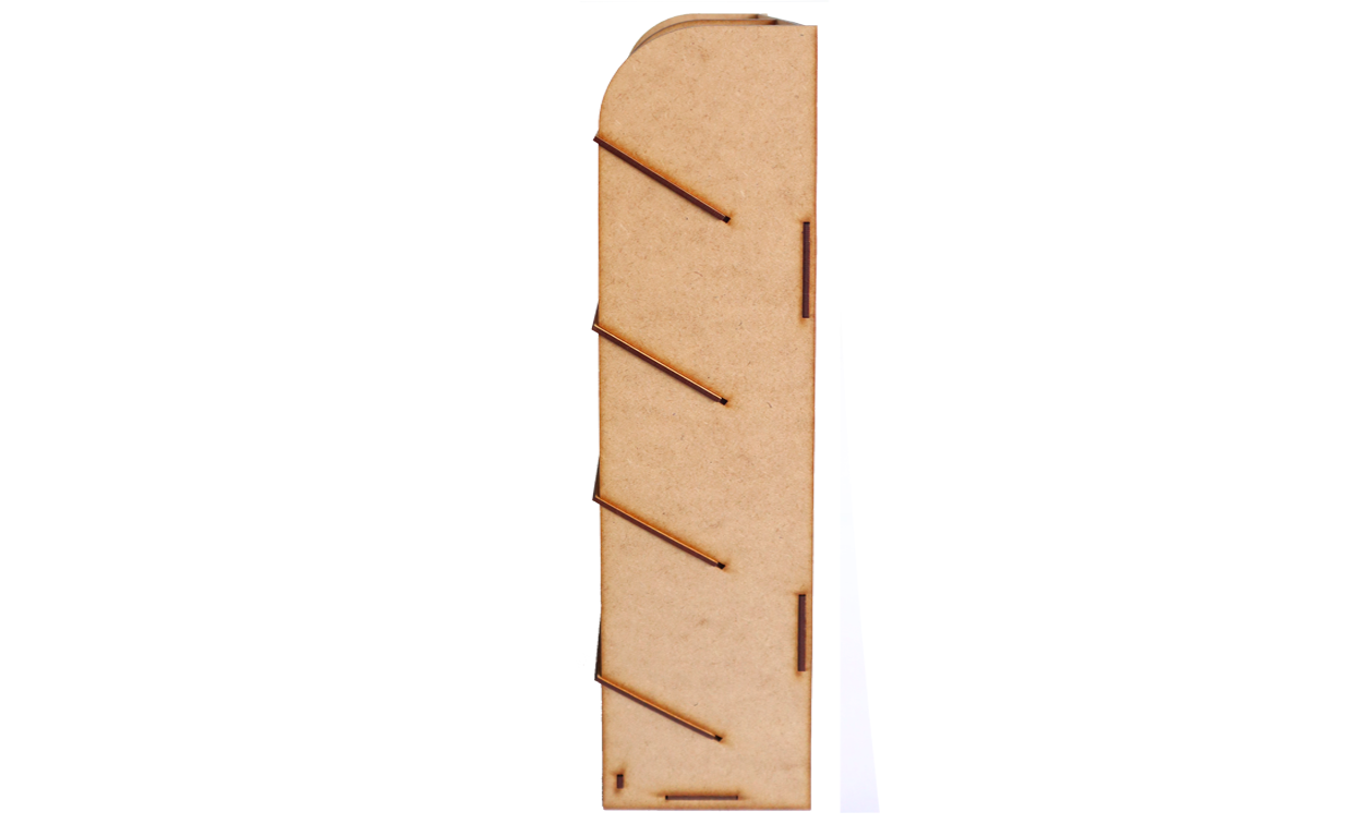 📚 Organizador Vertical de Escritorio con 10 Compartimentos – MDF OE04