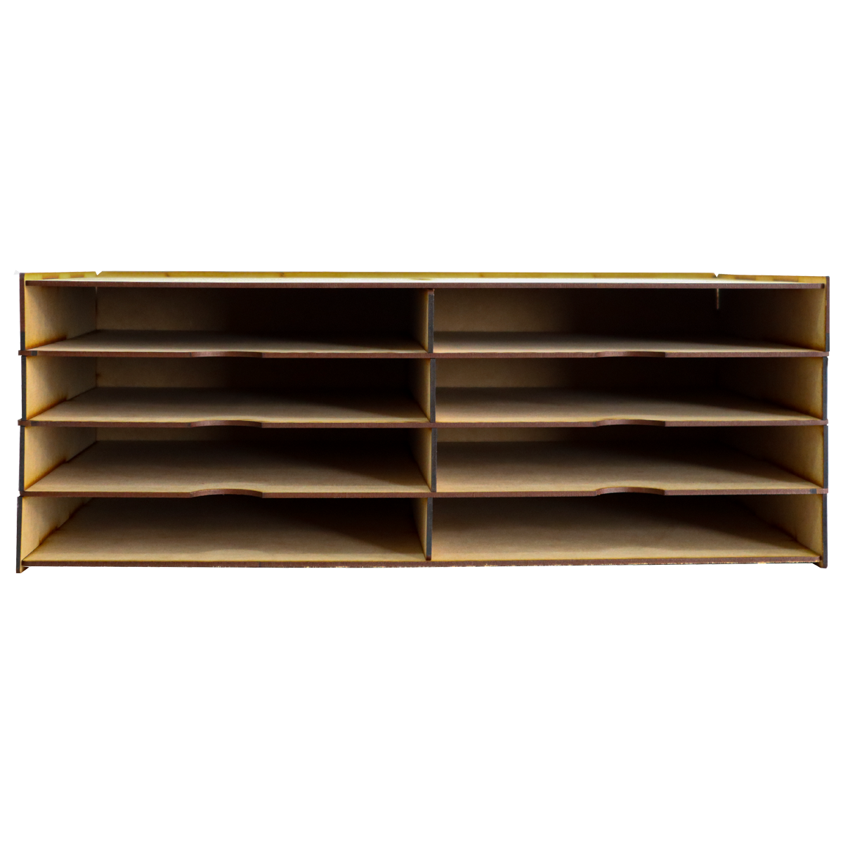 📄✨ Organizador horizontal de hojas tamaño carta con 10 compartimentos – MDF 3 mm 📚 OE25