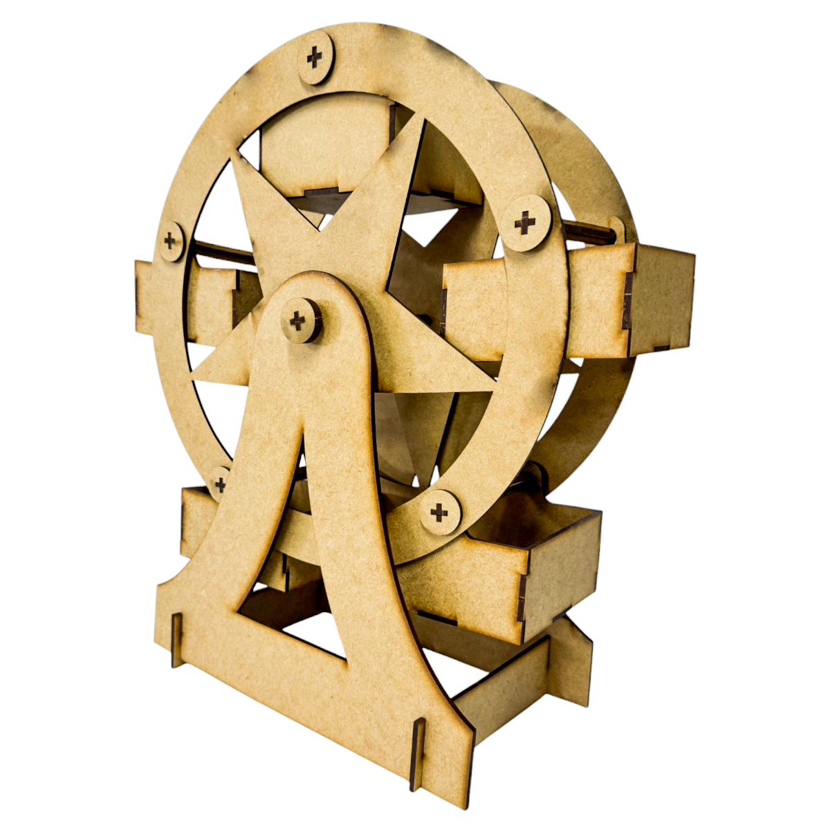 🎡 Rueda de la Fortuna decorativa en MDF – Dulcero o centro de mesa 🎁 1pz RB96