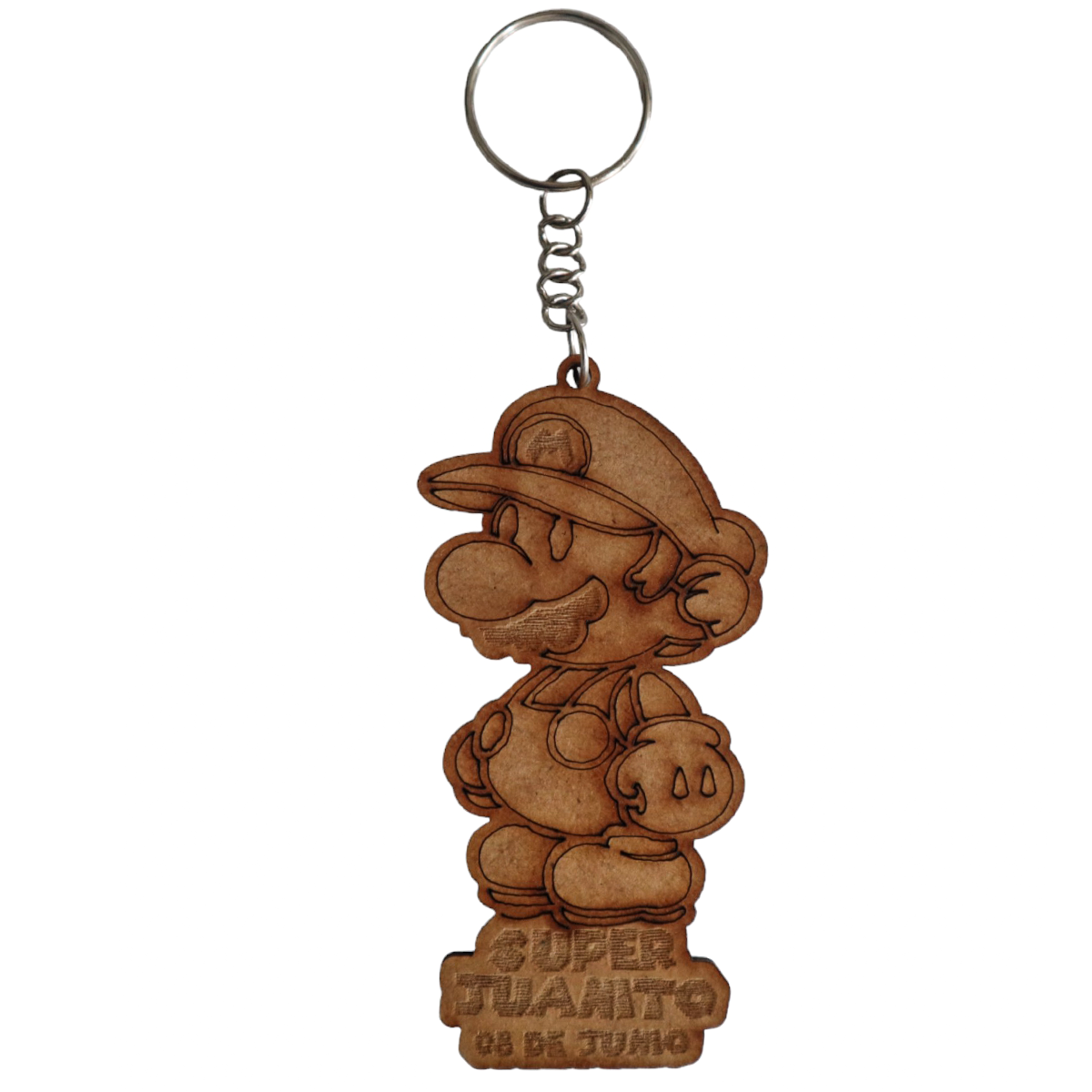🍄🎮 Llavero Gamer Personalizado | Estilo Mario Bros con Nombre y Fecha 🔑✨ 30pz RB123