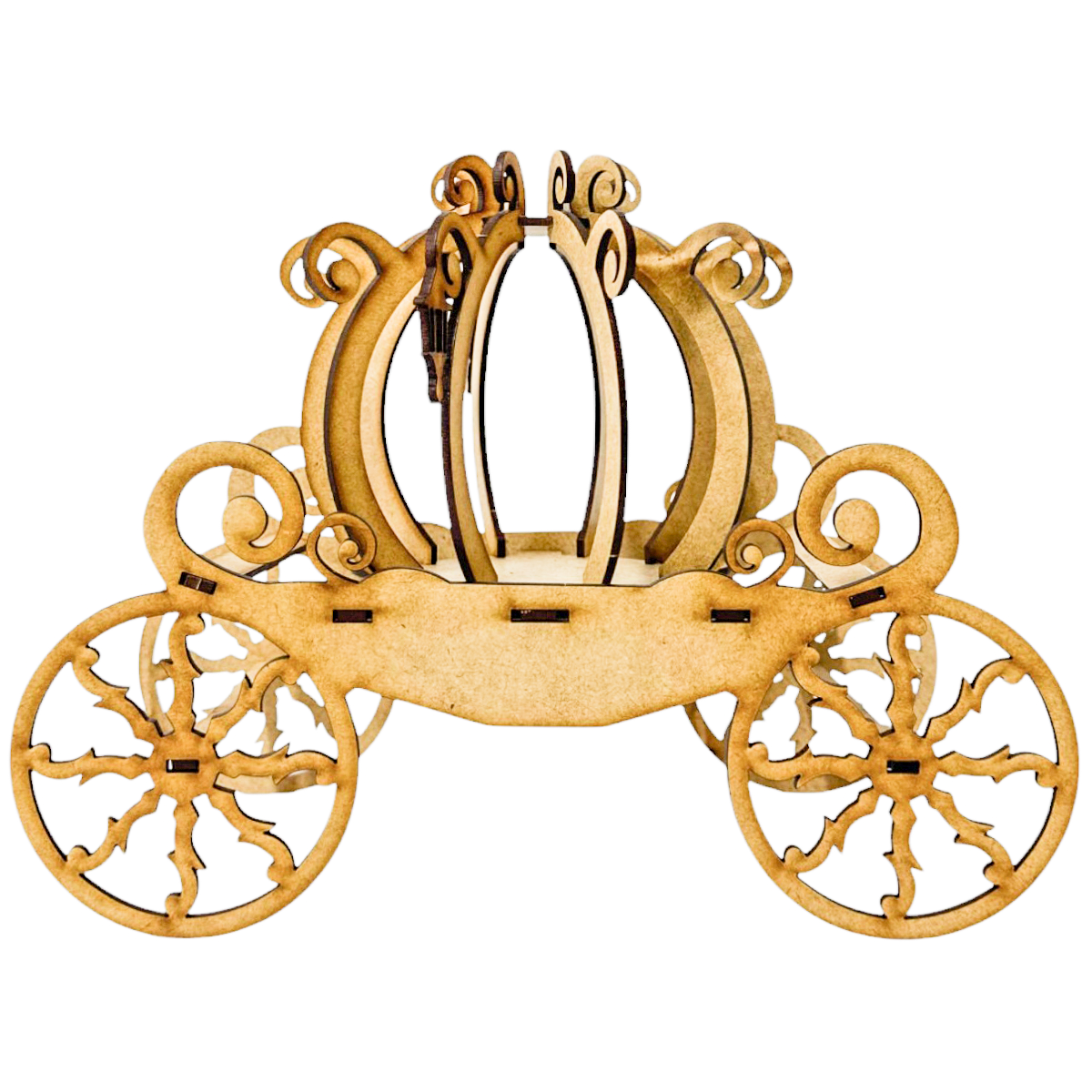🎠 Carreta de Cenicienta en MDF – Ideal para Centros de Mesa o Decoración ✨5pz RB98