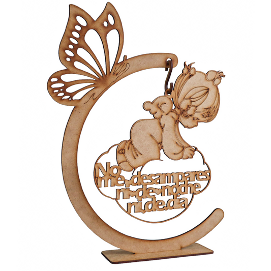 ✨ Centro de mesa Ángel con Mariposa 🦋🌙 10pz RB81