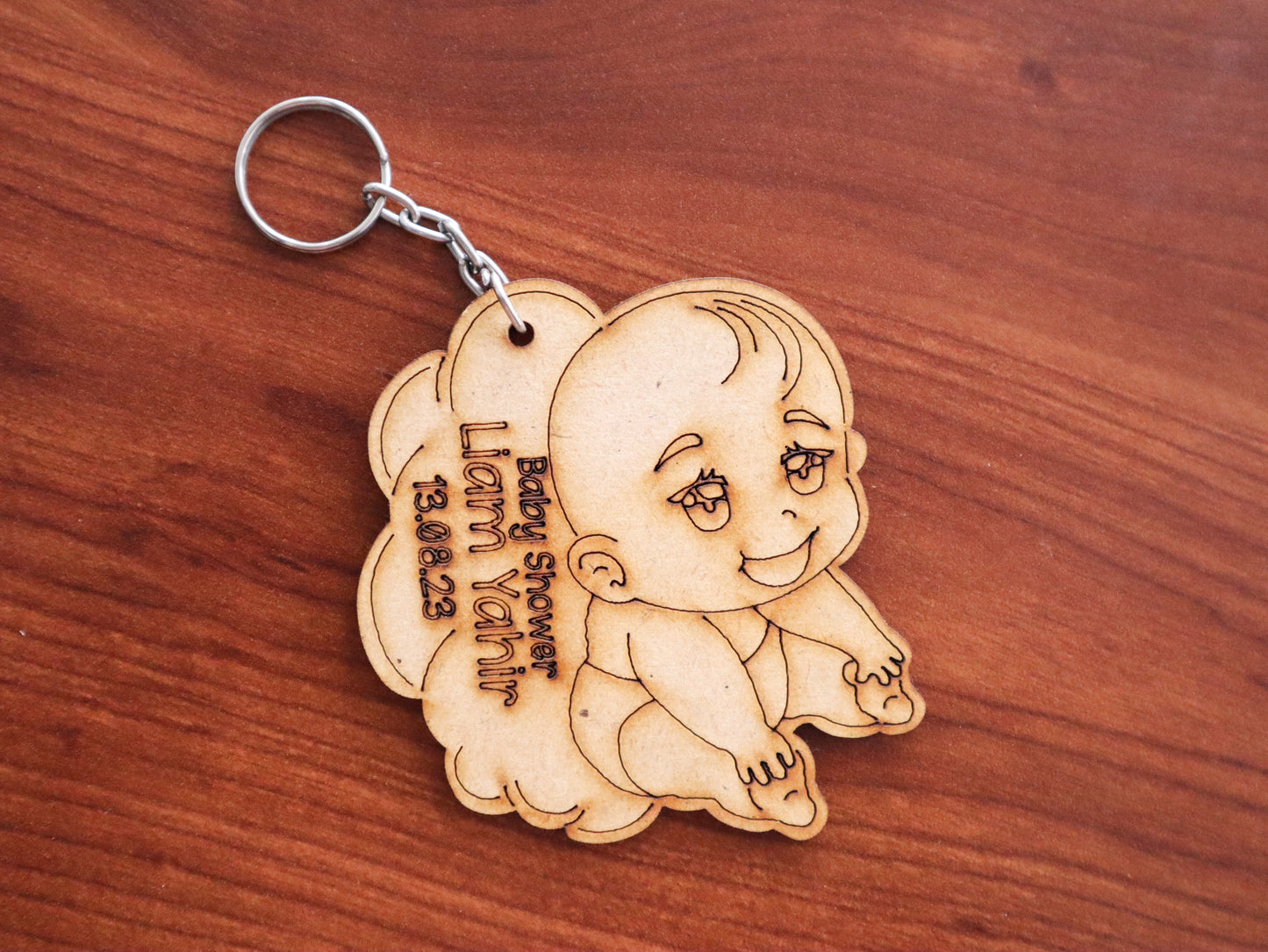 👶✨ Llavero Personalizado Baby Shower – Bebé Sentado en Nube ✨👶 30pz RB112