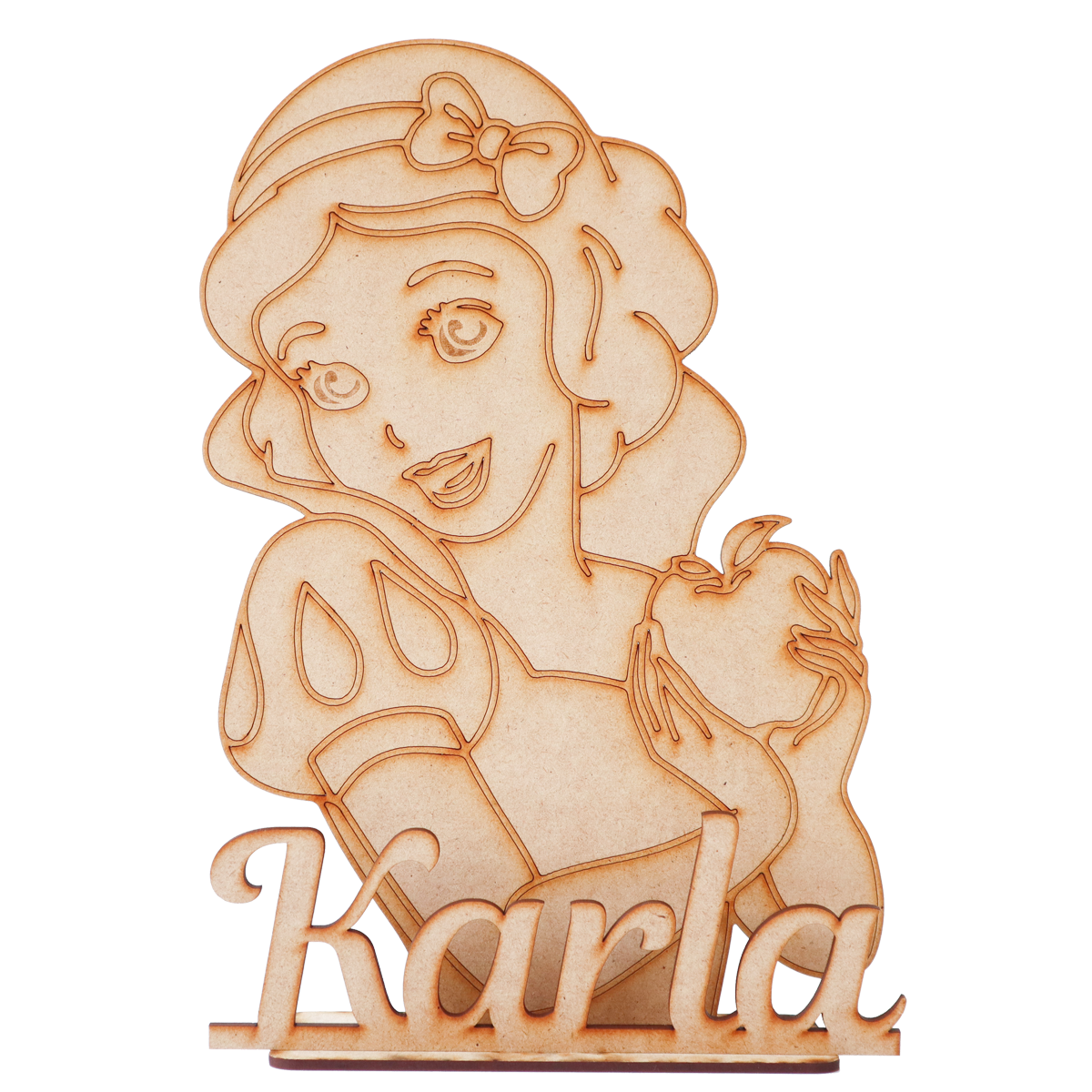 👸✨ Figura Decorativa Princesa con Nombre Personalizado ✨🍎 5pz RB67