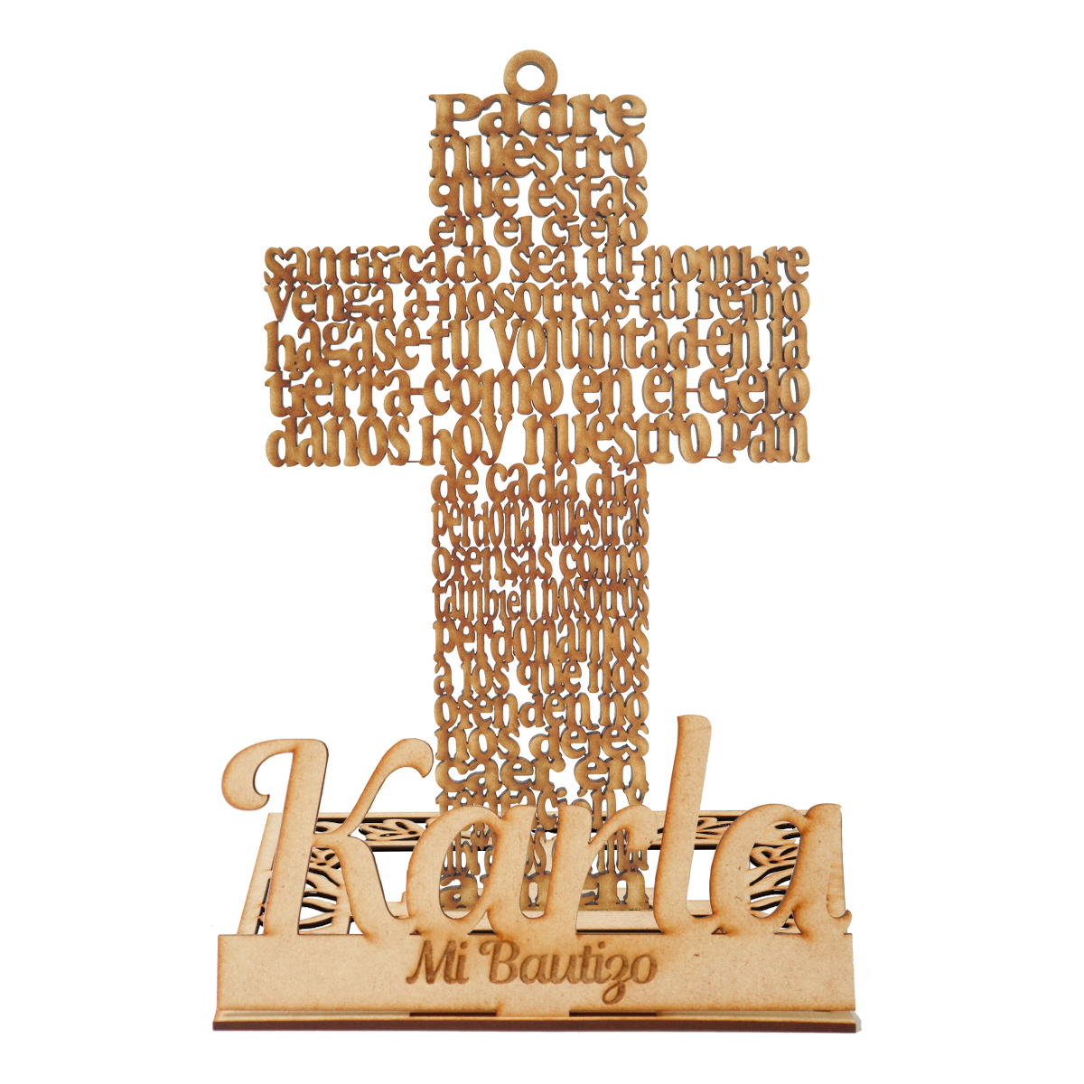 🙏 Recuerdo de Bautizo con Ángel en MDF – Personalizable con Nombre ✨ 5pz RB61