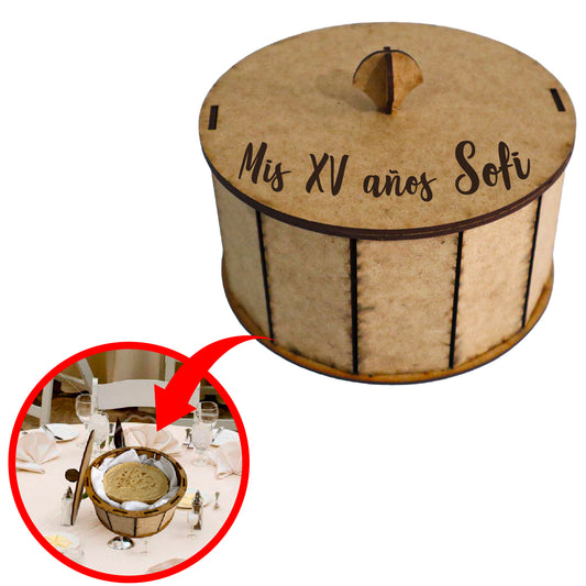 🥙 Tortillero de MDF Personalizado con Tapa – Ideal para tu mesa mexicana 🇲🇽 10pz RB87