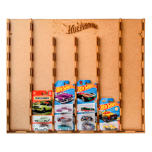 🔥🚗 Exhibidor Hot Wheels en MDF – Edición Plana de Gran Capacidad 🚗🔥 OE40