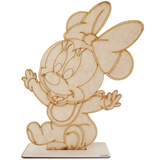 10 Recuerdo Mikey Mouse Minne Baby Shower Personalizado Rb09