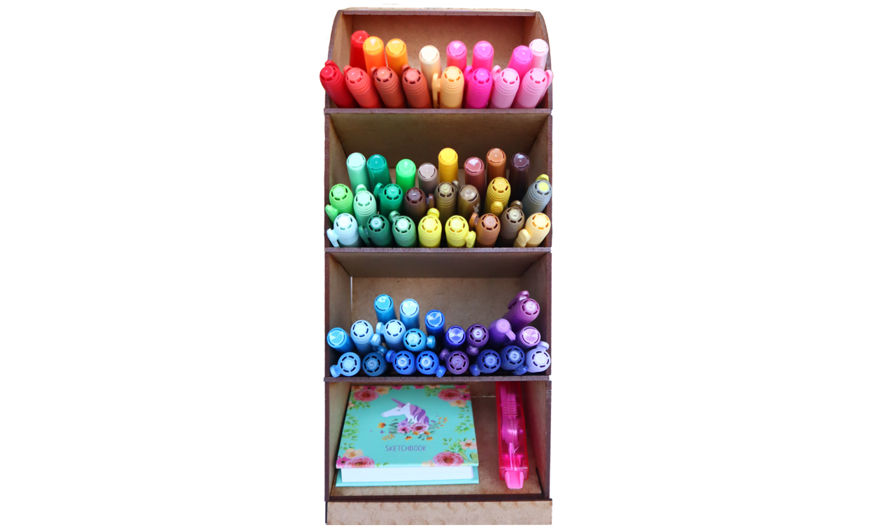 📚✨ Organizador de Escritorio de 3 Niveles en MDF 📚✨ OE01