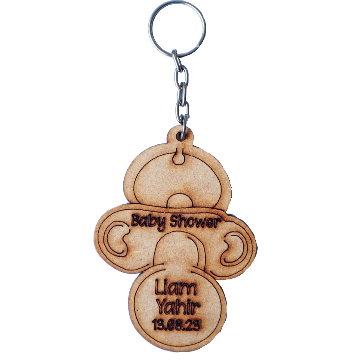 🍼👶 Llavero de chuponcito personalizado para Baby Shower ✨🎁 30pz RB108