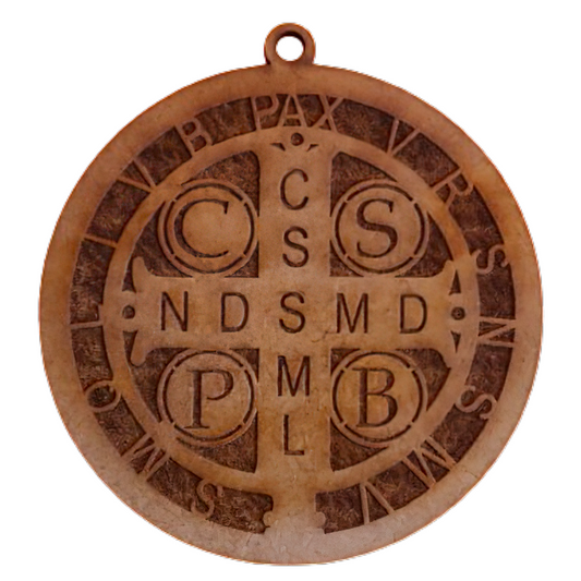 ✨ Medalla de San Benito en MDF ✨ 15pz RB116