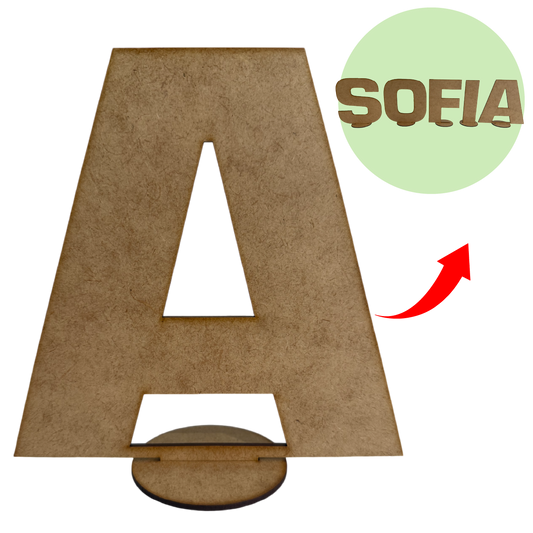 🎨 Letras Decorativas de MDF Personalizables 25cm 10pz RB89