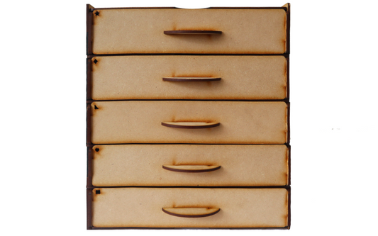 🗃️✨ Organizador vertical con 6 cajones de almacenamiento – Hecho en MDF 📝🔧 OE19