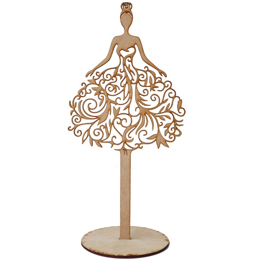 ✨ Figura de Quinceañera en MDF - Centro de Mesa Decorativo 🎉  10pz RB45