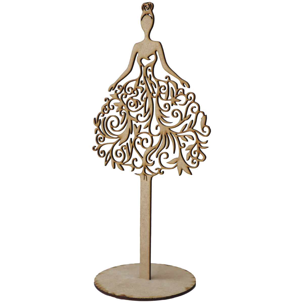 ✨ Figura de Quinceañera en MDF - Centro de Mesa Decorativo 🎉  10pz RB45