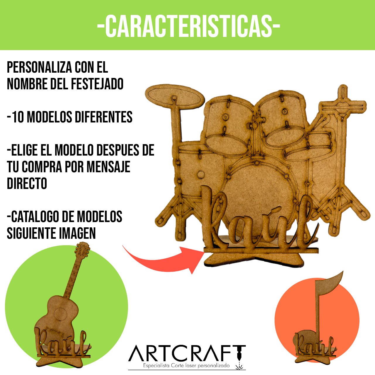 🎶 Centros de Mesa Musicales Personalizados para Fiestas Infantiles 🎸🥁🎤 10pz RB88