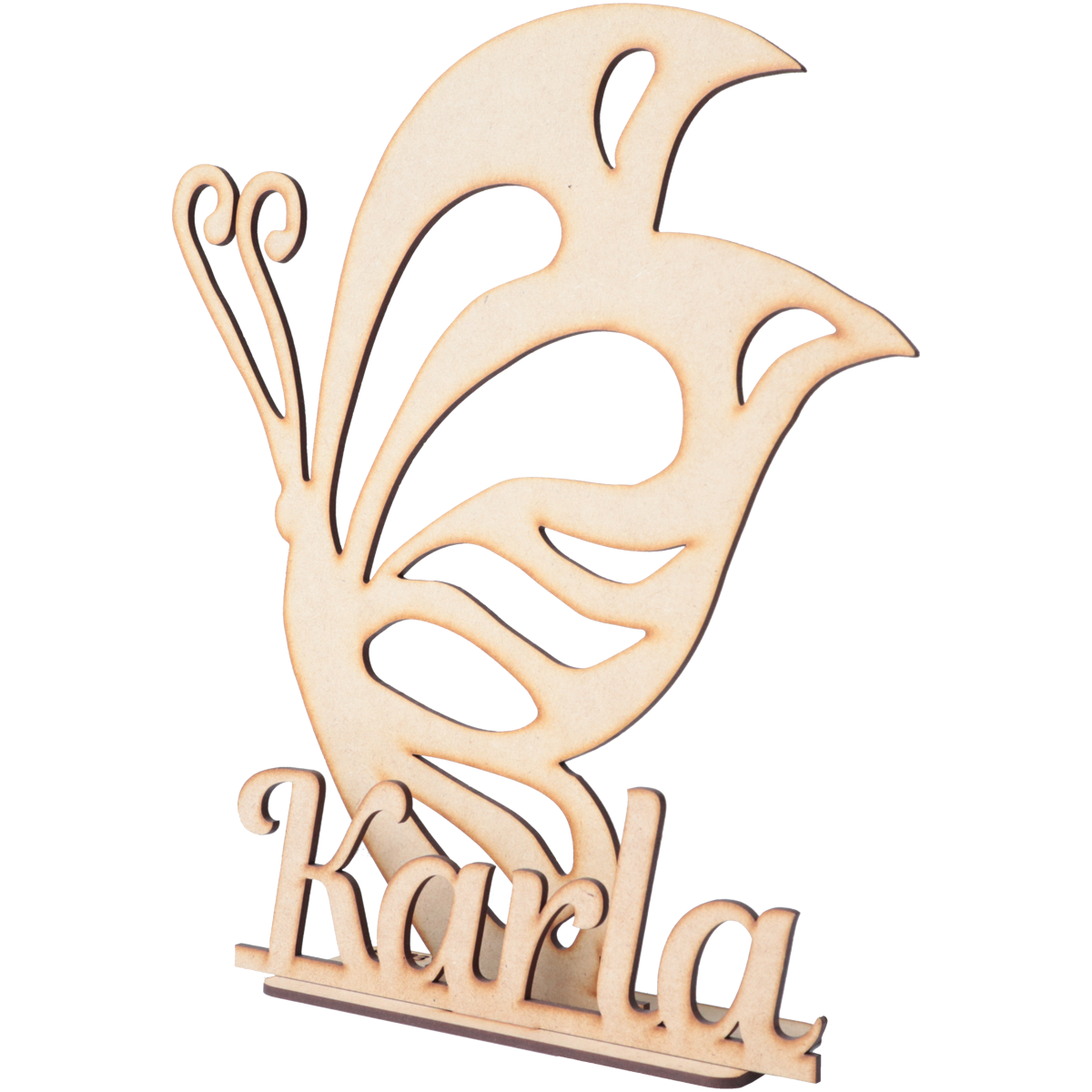 🦋 Mariposa Decorativa con Nombre Personalizado en MDF 10pz RB33