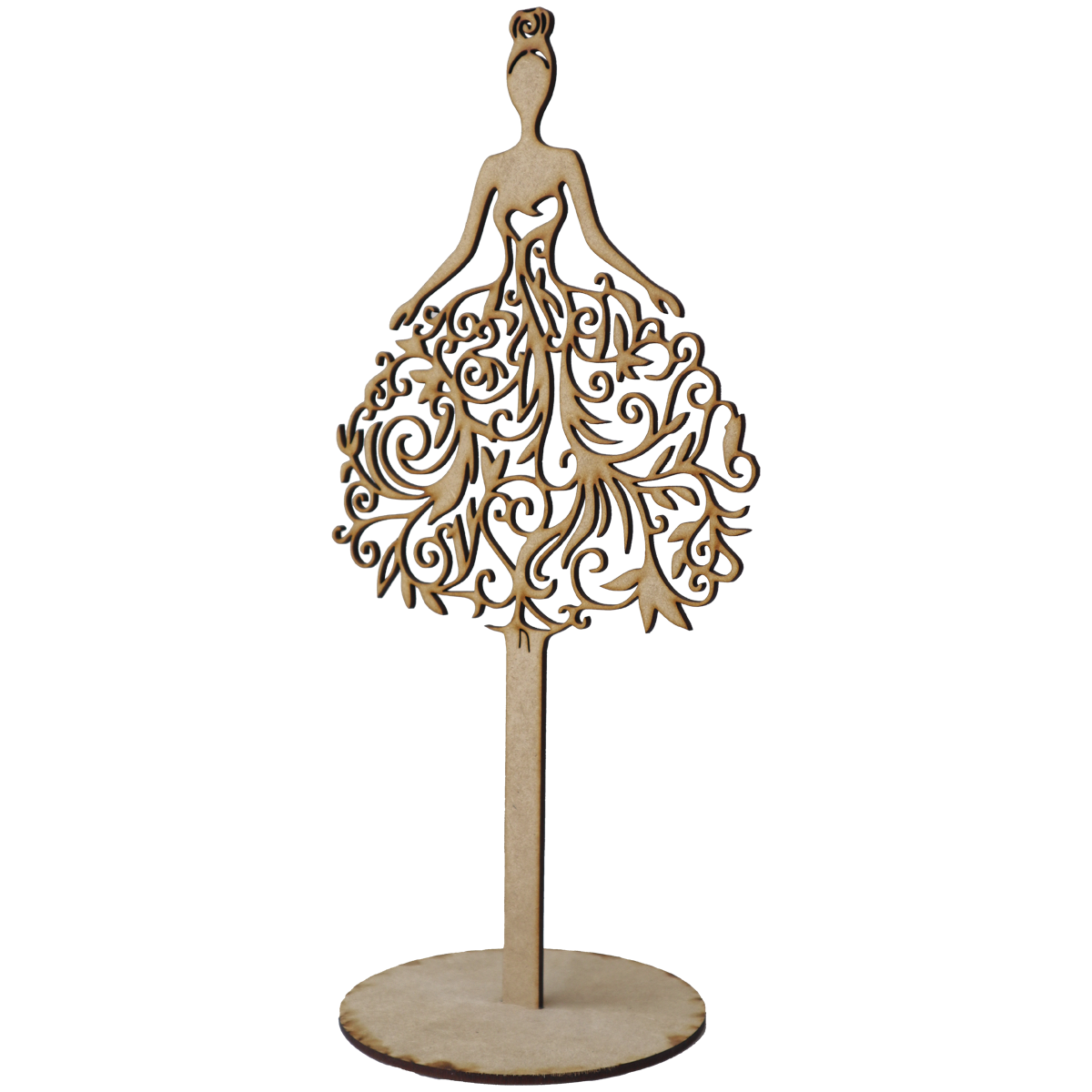 ✨ Figura de Quinceañera en MDF - Centro de Mesa Decorativo 🎉  10pz RB45