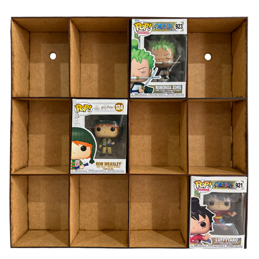 🧱✨ Organizador de MDF tipo repisa para Funko Pop u objetos de colección 🎁🎮 OE35