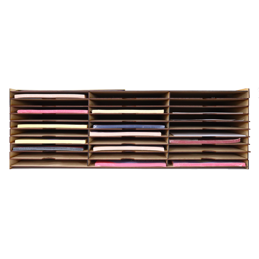 📄✨ Organizador horizontal de 20 compartimentos en MDF – Ideal para hojas tamaño carta o A4 📄 OE32