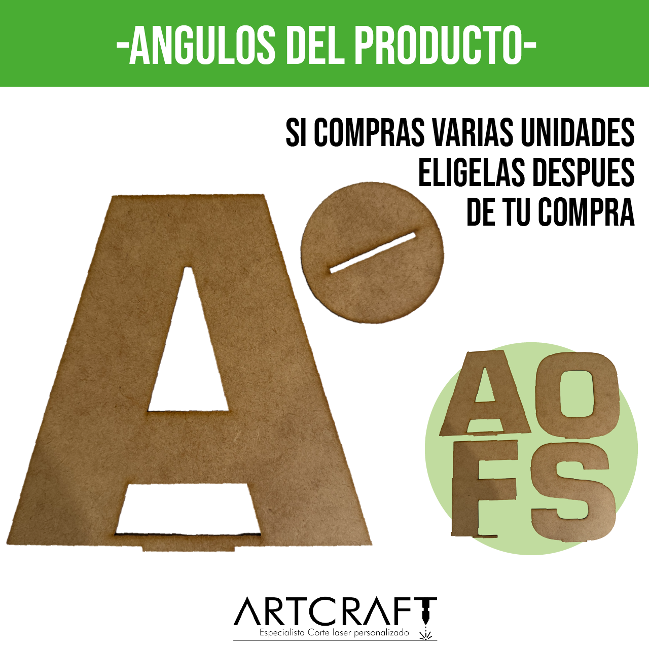🎨 Letras Decorativas de MDF Personalizables 25cm 10pz RB89