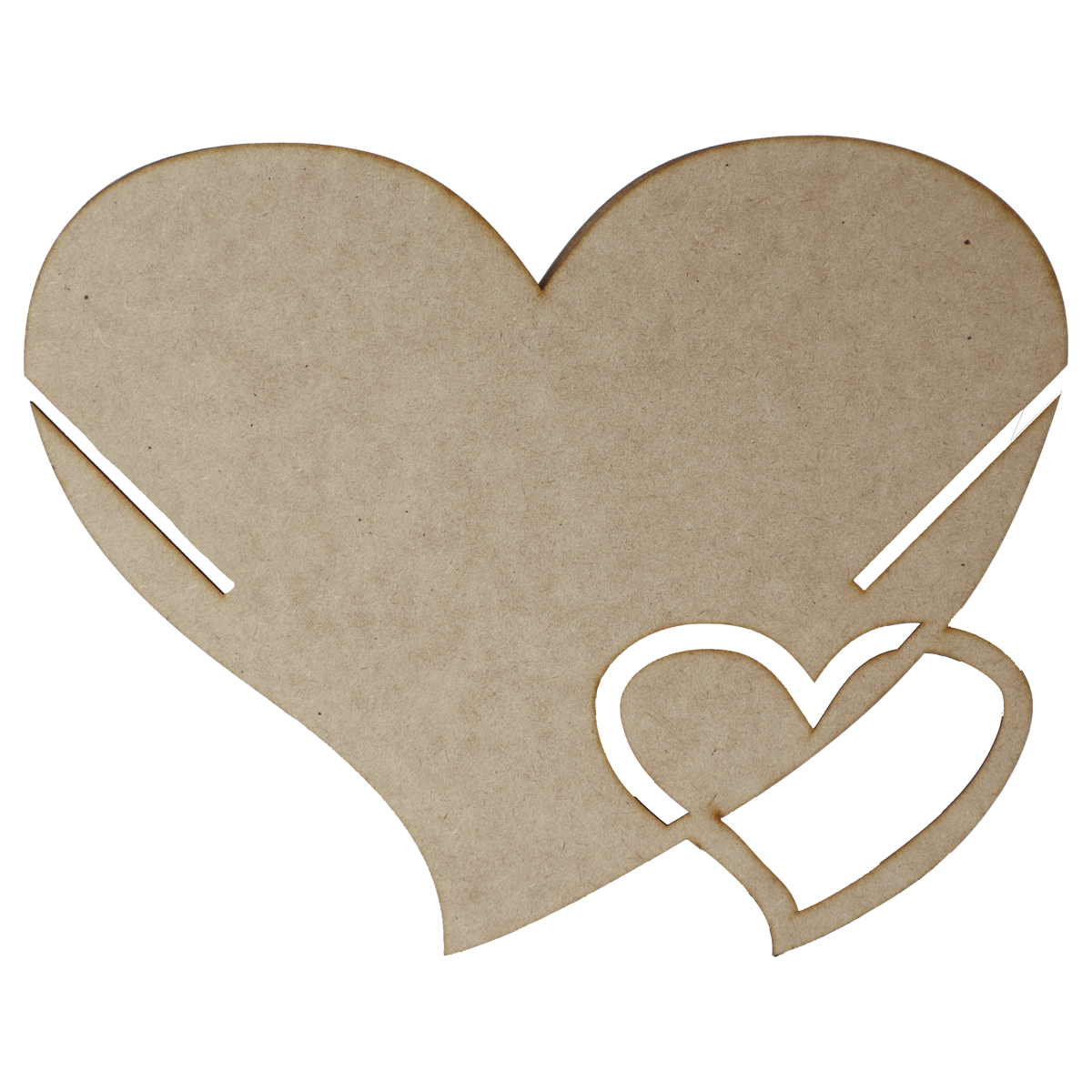 🩷 Centro de mesa Corazon MDF 3mm Flores, Dulces 6pz RB36