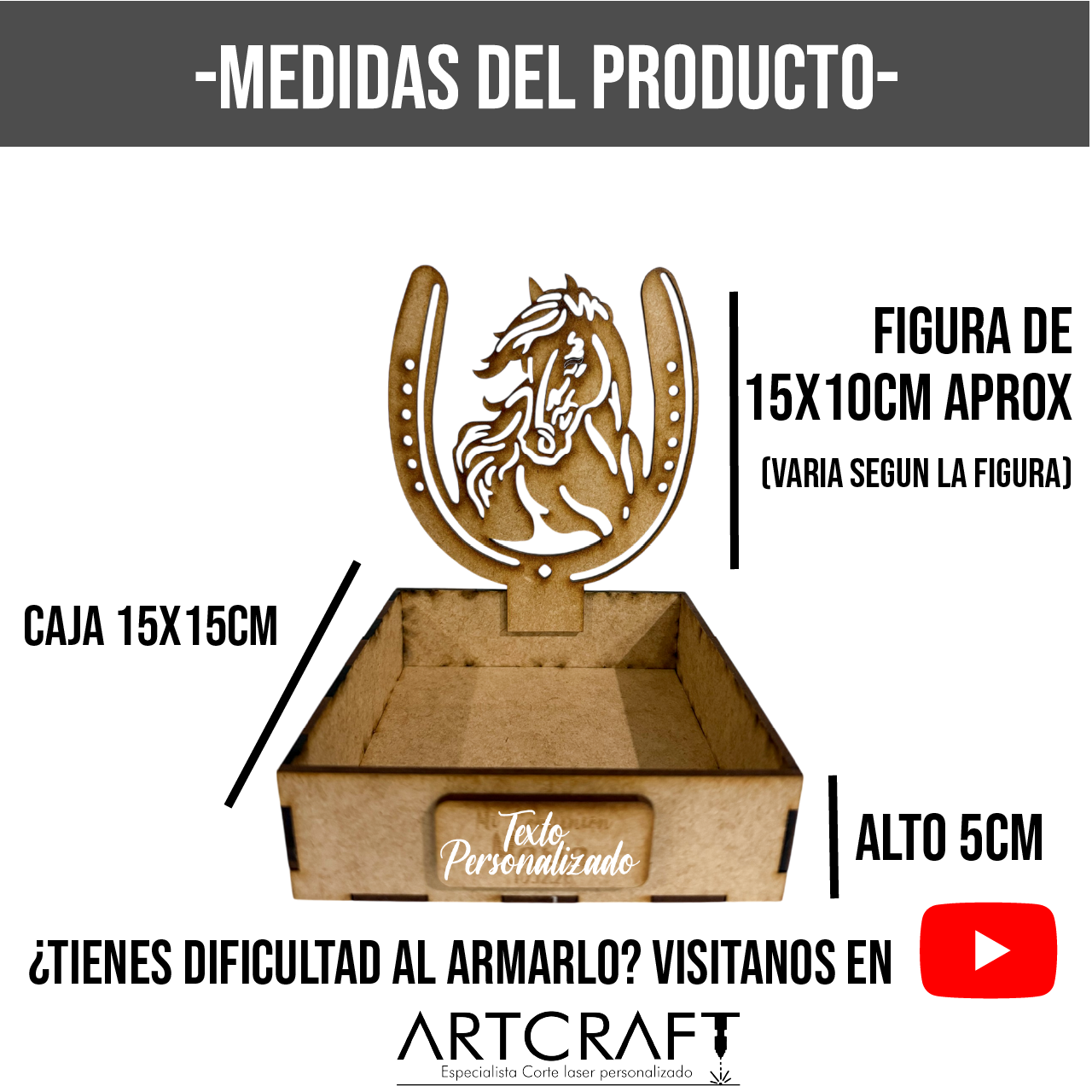 🎉 Dulcero Personalizado de MDF para Toda Ocasión 🎁 10pz RB86