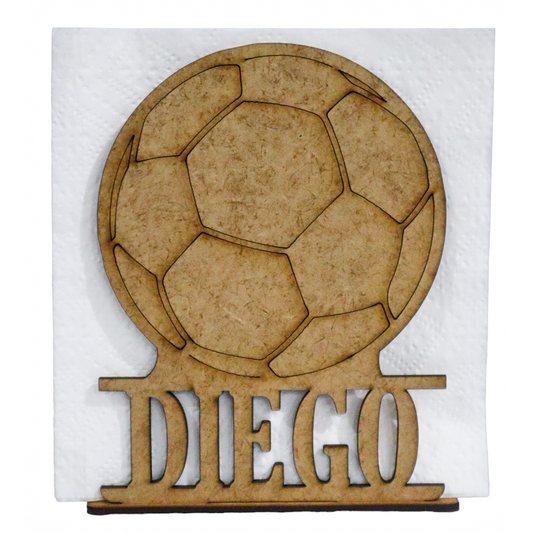 ⚽ Servilletero Personalizado de Balón de Fútbol – Ideal para Fiestas Infantiles o Temáticas 🥳12pz UE52