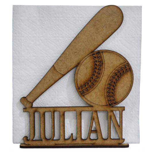 🏏 Servilletero Personalizado de Béisbol – Ideal para Fiestas Infantiles o Temáticas Deportivas ⚾ 12pz UE53