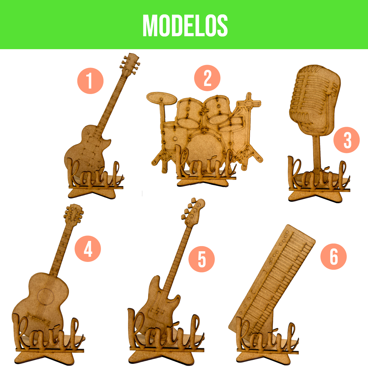 🎶 Centros de Mesa Musicales Personalizados para Fiestas Infantiles 🎸🥁🎤 10pz RB88