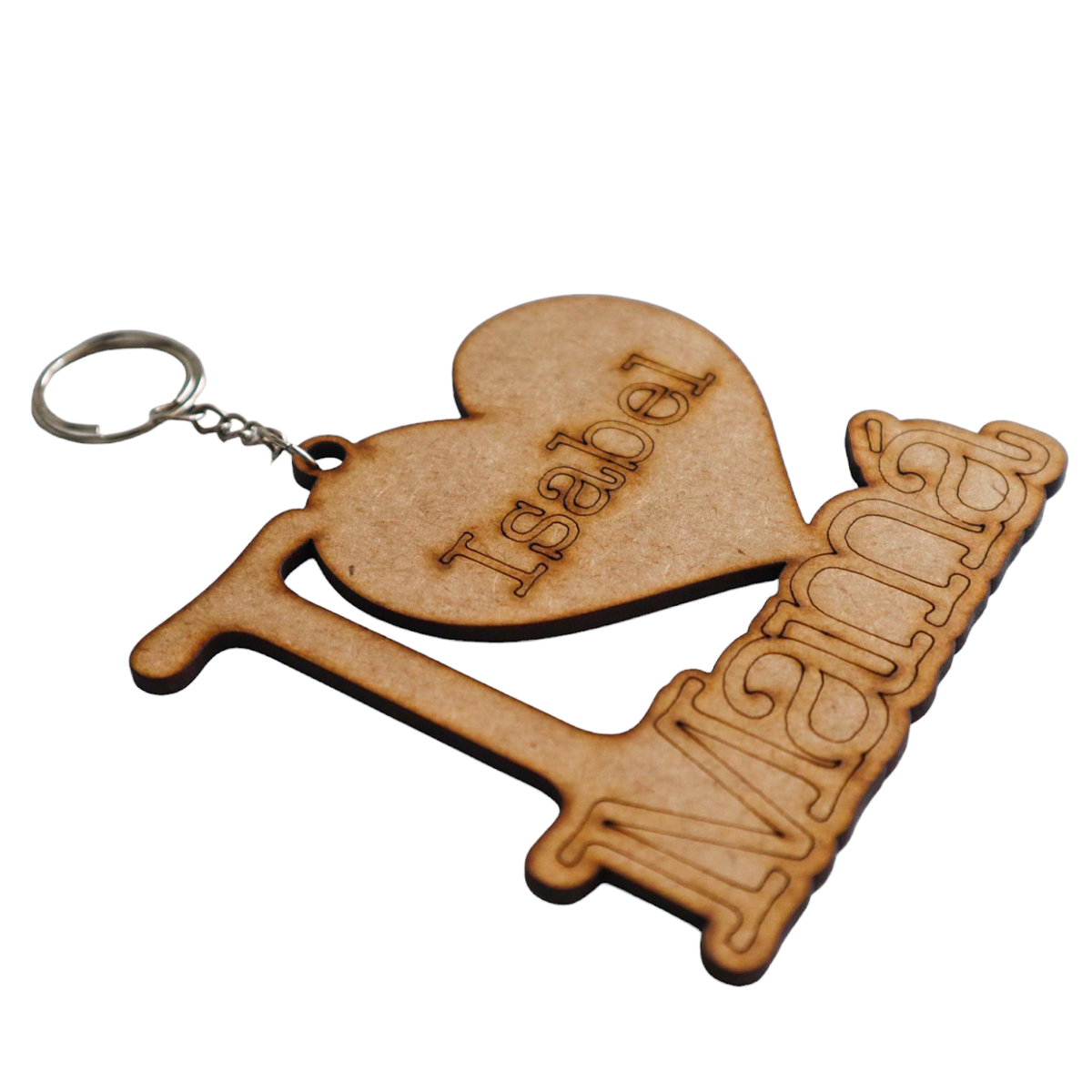 💖🔑 Llavero "I ❤️ Mamá" Personalizado con Nombre | Regalo Especial 🎁 30pz RB121