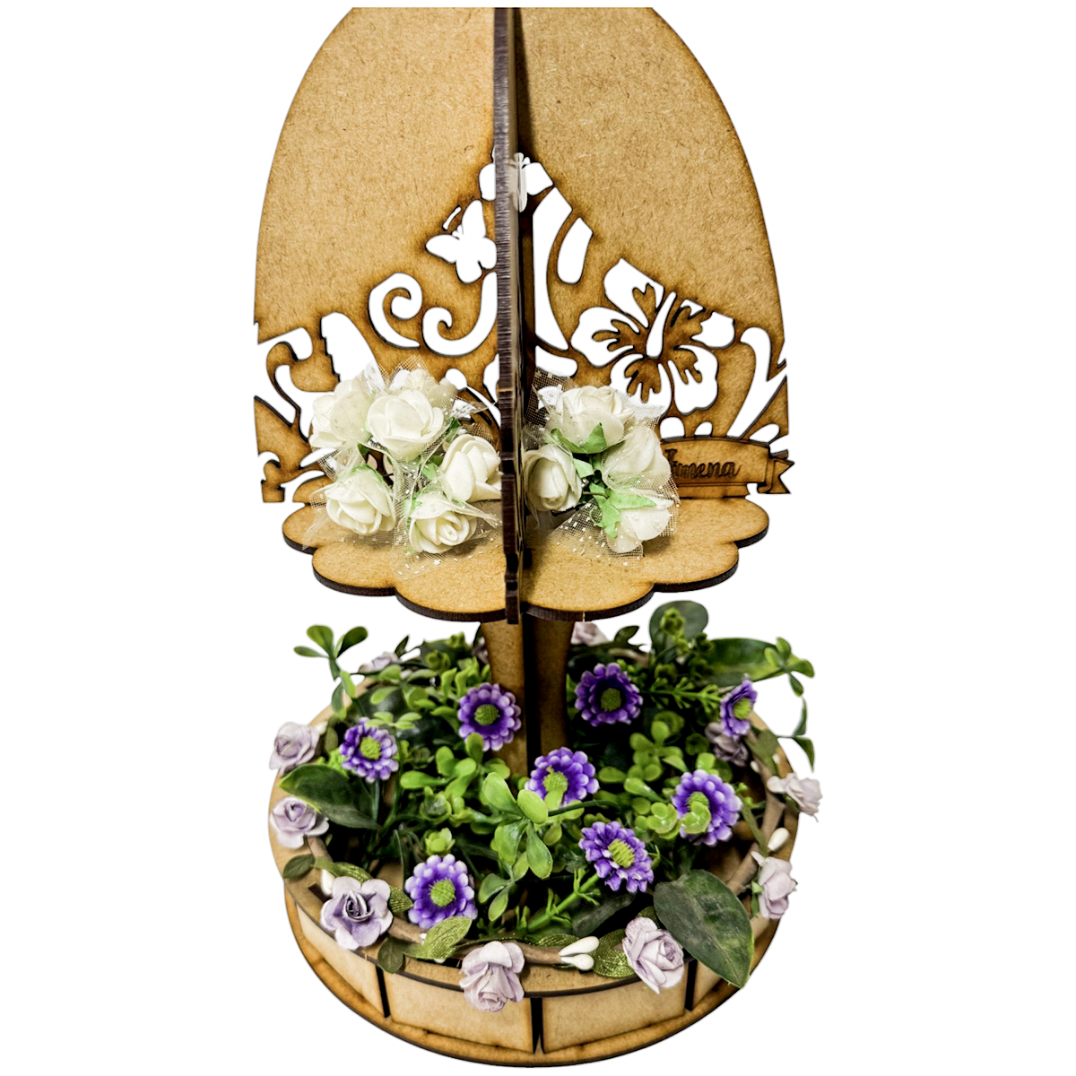 Bailarina decorativa de MDF personalizada 5pz RB99